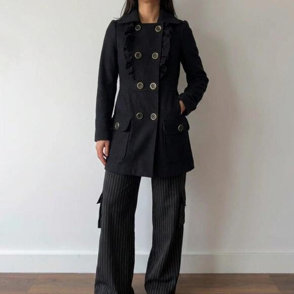 Vintage Jackets & Blazers - Double Breasted Spring Trench Southern Gothic Ethereal Grunge, Carolyn Bessett